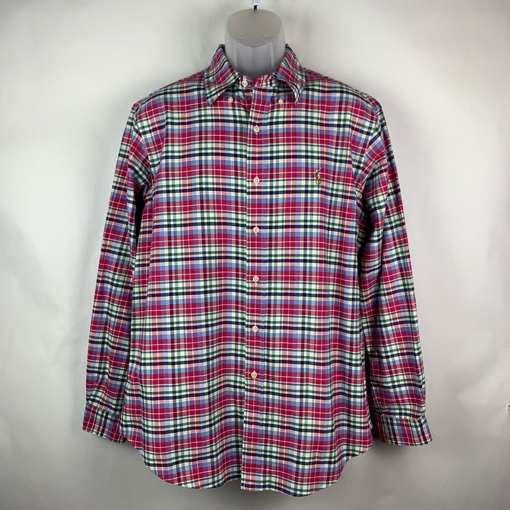 Polo By Ralph Lauren Classic Fit Size-L Pink Plaid